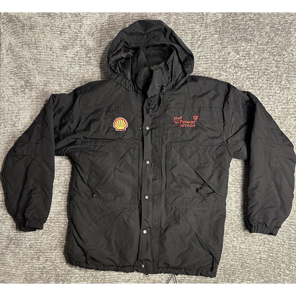 Game Sportswear Shell Oil Jacket Mens Medium Nylon V Power Nitro